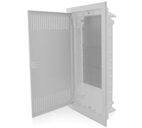 Intratec répartiteur de communication encastré, IP40 - Boîtier multimédia pour maison entièrement connectée, série DIXBOX-XT armoire de distribution pour systèmes multimédias, 592 x 346 x 92 mm, blanc
