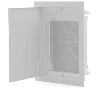 Intratec répartiteur de communication encastré, IP40 - Boîtier multimédia pour maison entièrement connectée, série DIXBOX-XT armoire de distribution pour systèmes multimédias, 442 x 346 x 92 mm, blanc