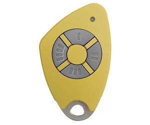 INTRATONE - HTEL2-00 - 09-0102 - TÉLÉCOMMANDE 4 CANAUX BI-TECHNOLOGIE 868 Mhz Jaune