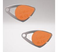 INTRATONE - Lot de 2 Badges de Proximité orange 08-0108 - Sécurisé RFID | Étanche IP68 | Accès Contrôlé pour Copropriétés et Immeubles | Programmation par Syndic + 1Porte-clés DOMOBIP