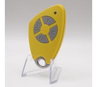 INTRATONE - Télécommande HF/Badge RFID à 4 canaux jaune 09-0118 pour portails et garage - Programmation uniquement par syndic ! Compatible Récepteurs HF + 1 Goodies DOMOBIP