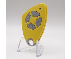 INTRATONE - Télécommande HF/Badge RFID à 4 canaux jaune 09-0118 pour portails et garage - Programmation uniquement par syndic ! Compatible Récepteurs HF + 1 Goodies DOMOBIP