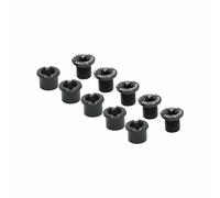 Intravis pedalier ta alu noir compatible double plateaux 5 branches (jeu de 5) -