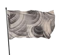 Intricacies Drapeau d'arts visuels gris et beige, 9,1 x 1,5 m, couleurs vives, bannière de sports de plein air en polyester résistant à la décoloration avec 2 œillets en laiton