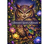 Intricate Spirit Animals Coloring Book: An Advanced Adult Coloring Book with Detailed Mandala Patterns, Secret Gardens, and Stress Relieving Designs for Relaxation and Mindfulness