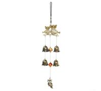 IntricFor ate Carillon éolien en forme de hibou pour un superbe ornement GFor arden pour ament, qui émet des sons relatifs à l'axe