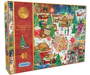 Intro gibson kerst puzzel christmas around the world 1000 stukjes