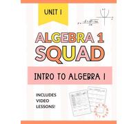 Intro to Algebra 1 Workbook for High School Students: Real Number System, Order of Operations, Polynomials & Solving Equations Practice