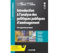 Introduction à l’analyse des politiques publiques d’aménagement: Une approche pratique
