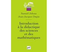 Introduction À La Didactique Des Sciences Et Des Mathématiques