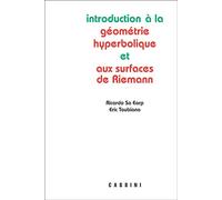 Introduction à la géométrie hyperbolique et aux surfaces de Riemann - Ricardo Sa Earp - Cassini Ed - broché - Scolaire / Universitaire