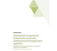 Introduction À La Gestion De L'information Au Sein Des Établissements D'enseignement