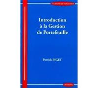 Introduction a la gestion de portefeuille Patrick Piget (Auteur)