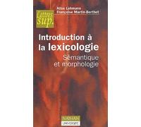 Introduction à la lexicologie
