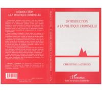 Introduction à la politique criminelle – L'Harmattan