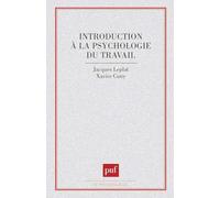 Introduction à la psychologie du travail