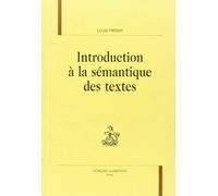 Introduction a la sémantique des textes