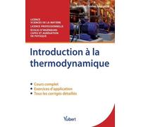 Introduction À La Thermodynamique - Cours Et Exercices Corrigés