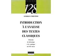 Introduction à l'analyse des textes classiques : Eléments de rhétorique et de poétique du XVIIe siècle