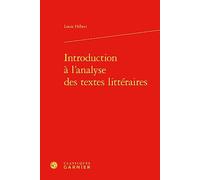 Introduction à l'analyse des textes littéraires