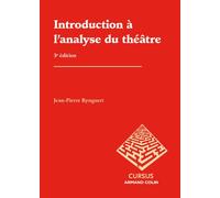 Introduction À L'analyse Du Théâtre