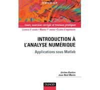 Introduction à l'analyse numérique : Applications sous Matlab