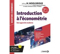 Introduction à l'économétrie Une approche moderne - Jeffrey Wooldridge - De Boeck Supérieur - broché - Scolaire / Universitaire