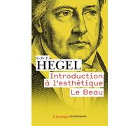 Introduction à l'esthétique : Le Beau