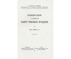 Introduction à l'étude de saint Thomas d'Aquin