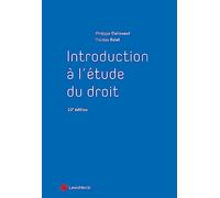 Introduction à l'étude du droit