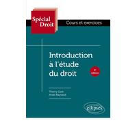 Introduction à l'étude du droit - Thierry Garé - Ellipses - broché - Etude