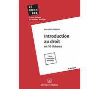 Introduction au droit 4ème édition - Jean-Louis Halpérin - Dalloz - broché - Etude