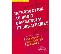 Introduction au droit commercial et des affaires - Marie Pierre - Ellipses - broché - Scolaire / Universitaire