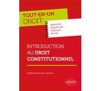 Introduction au Droit constitutionnel - Hélène Simonian-Gineste - Ellipses - broché - Scolaire / Universitaire