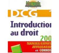 Introduction au droit - dcg 1 - 2ème édition