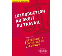 Introduction au droit du travail - Olivier Prades - Ellipses - broché - Scolaire / Universitaire