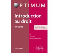 Introduction au droit en fiches - Agn&egrave;s Pimbert - Ellipses - broché - Scolaire / Universitaire