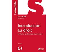 Introduction au droit et thèmes fondamentaux du droit civil. Réimpression. 18e éd.