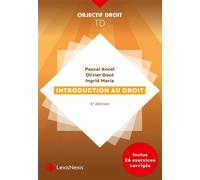 Introduction au droit Travaux dirigés - Ingrid Maria - LexisNexis - broché - Etude