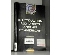 Introduction aux droits anglais et américain