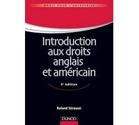 Introduction aux droits anglais et américain - 5e édition
