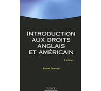 Introduction aux droits anglais et américains