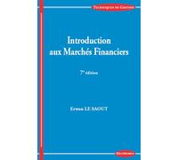 Introduction aux marchés financiers 7ème édition - Erwan Le Saout - Economica - broché - Etude