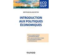 Introduction aux politiques économiques - Bertrand Blancheton - Dunod - broché - Etude