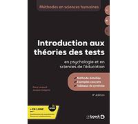 Introduction aux théories des tests en psychologie et en sciences de l'éducation