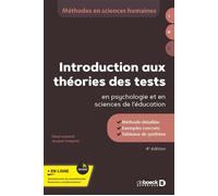 Introduction aux théories des tests en psychologie et en sciences de l'éducation