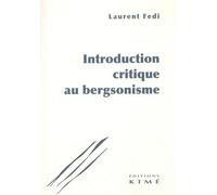 Introduction Critique Au Bergsonisme