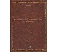 Introduction critique aux oeuvres de Spinoza / par Émile Saisset, …