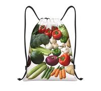 Introduction De Divers Légumes Unisexe Sacs De Sport Grand Sac À Dos À Cordon Résistant Sac À Cordon Pour Piscine Vacances Yoga