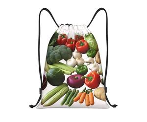 Introduction De Divers Légumes Unisexe Sacs De Sport Grand Sac À Dos À Cordon Résistant Sac À Cordon Pour Piscine Vacances Yoga